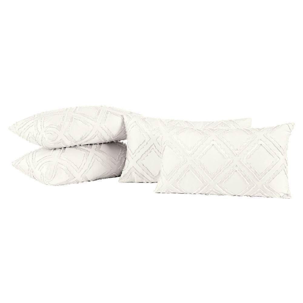 Almofadas Cheias Aveline 60cm X 30cm 04 Peças - Off White
