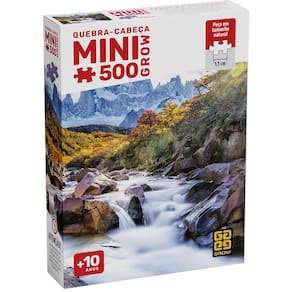 Mini Quebra-Cabeça 500 peças Águas da Patagonia