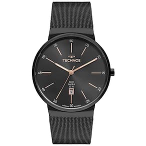 Relógio Technos Masculino Slim Preto - Gm12ag/1p Gm12ag/1p