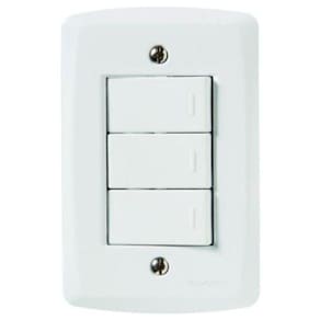 Interruptor 3 Teclas Simples 10a Lux2 (montado)