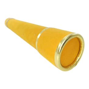 Canudo de formatura camurça laranja com dourado