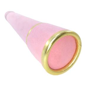 Canudo de formatura camurça rosa com dourado