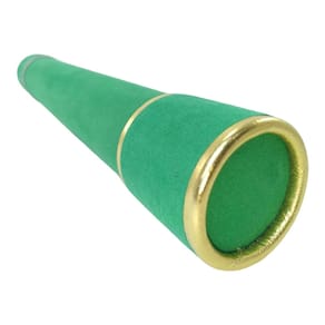 Canudo de formatura camurça verde bandeira com dourado
