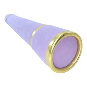 Canudo de formatura camurça lilás com dourado
