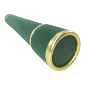 Canudo de formatura camurça verde musgo com dourado