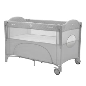 Berço Cercado Milk Way Grey (Cinza) - Kikka Boo