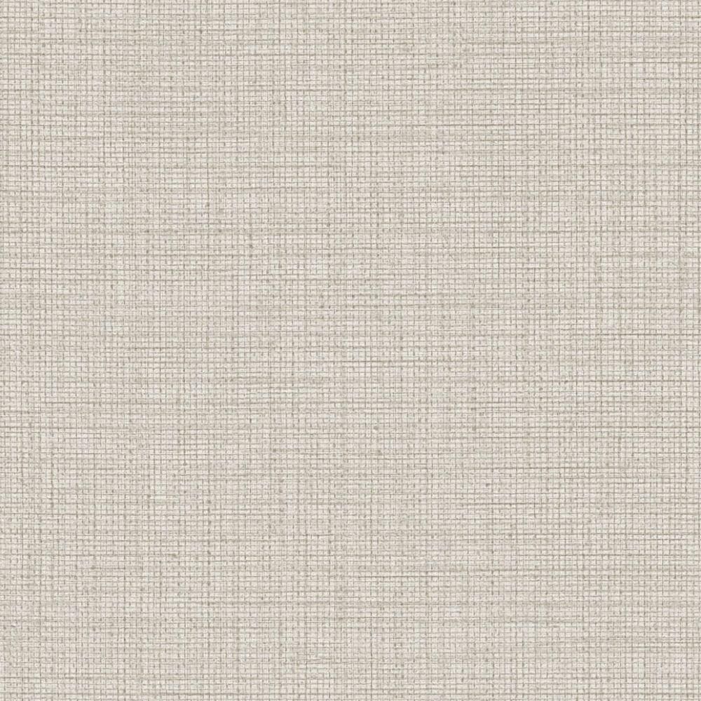 Papel De Parede Colorkey Aspecto Têxtil Branco E Bege Col1019