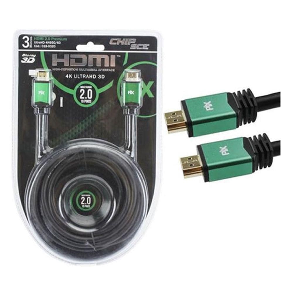 Cabo Hdmi 2.0 Premium 3M De Qualidade