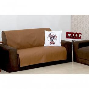 Protetor Pet De Sofá Impermeavel 02 Lugares Caramelo