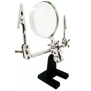 Lupa De Bancada Com Suporte Para Reparos Em Circuitos