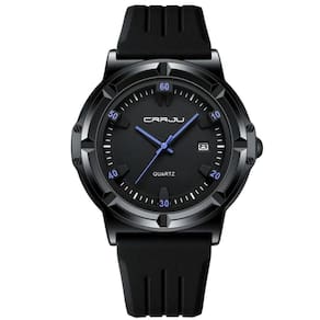 Relógio Masculino Casual De Quartzo Analógico Pulseira De Silicone à Prova D`água Roxo