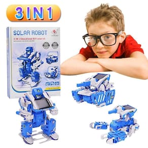 Kit Robo Solar 3 Em 1 - Tanque, Caminhão E Escorpião