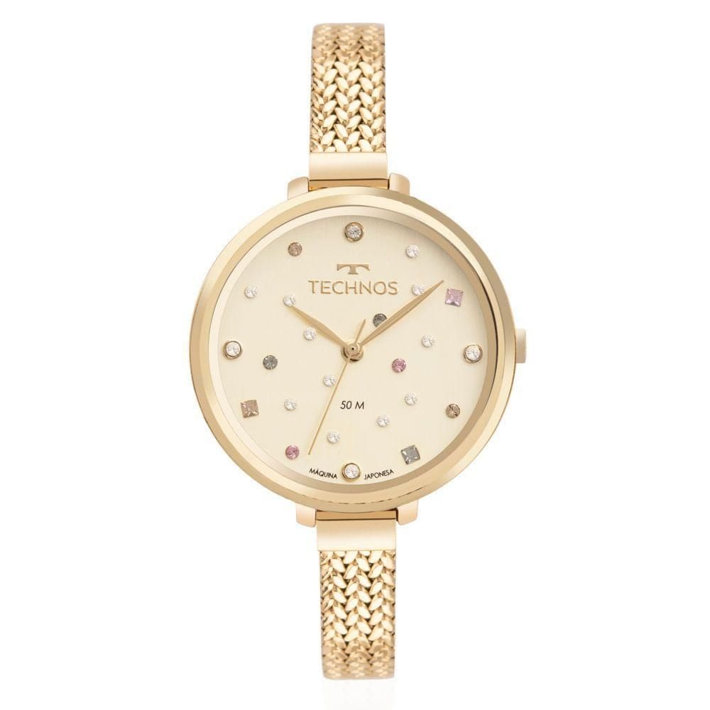 Relógio Technos Feminino Crystal Dourado - 2036msq-1d 2036msq-1d