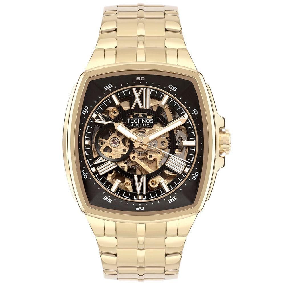 Relógio Technos Masculino Automático Dourado - G3265ai-1p G3265ai-1p