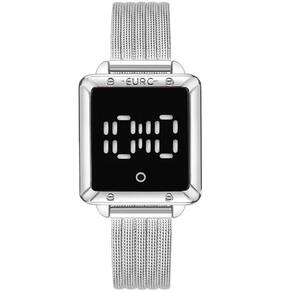 Relógio Euro Feminino Fashion Fit Led Prata - Eumd2404ae-4k Relógio Euro Feminino Ff Led Prata - Eumd2404ae-4k