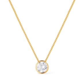 Colar Dourado Zircônia Ponto De Luz