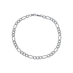 Pulseira Prateada Masculina Elo 3 Por 1 - 5Mm