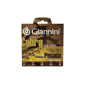 Corda Para Viola Giannini Cobra Cobre Prateado Gesvp Pesada