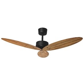 Ventilador de Teto Borgonha Freijó Pás Preto Fosco 130W 127V Tron
