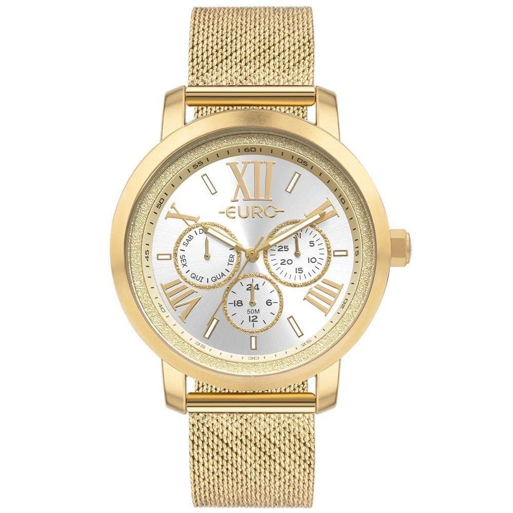 Relógio Euro Feminino Multiglow Dourado - Eu6p29aim-4d Eu6p29aim-4d