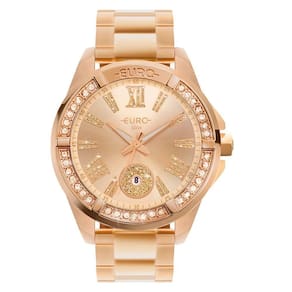 Relógio Euro Feminino Big Case Rosé - Eu2115aq-4j Eu2115aq-4j
