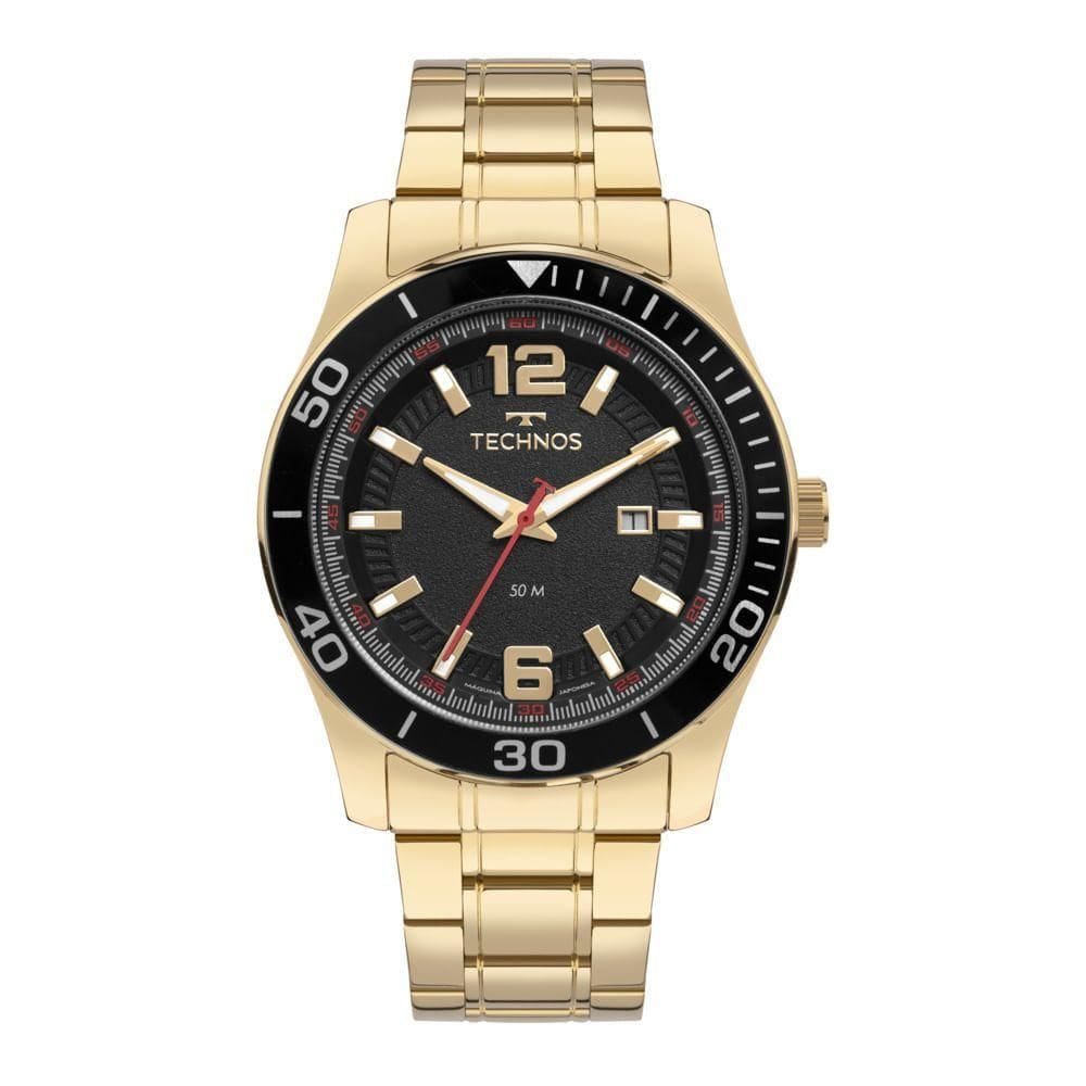 Relógio Technos Masculino Racer Dourado - 2117lfh-1p 2117lfh-1p