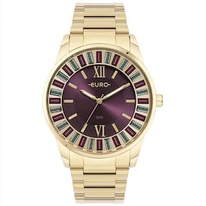 Relógio Euro Feminino Stones Dourado - Eu2035ytr-4n Eu2035ytr-4n