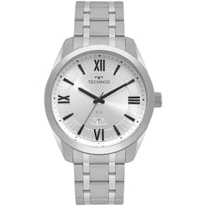 Relógio Technos Masculino Steel Prata - 2115msqs-1k 2115msqs-1k