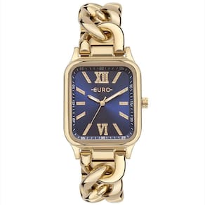 Relógio Euro Feminino Chains Dourado - Eu2035yuf-4a Eu2035yuf-4a