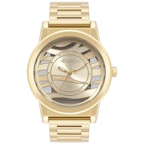 Relógio Euro Feminino Glitz Dourado - Eu2036ytr-4d Eu2036ytr-4d