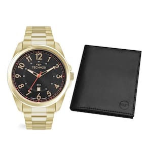 Kit Technos Masculino Militar Dourado - 2115tve-k1p 2115tve-k1p