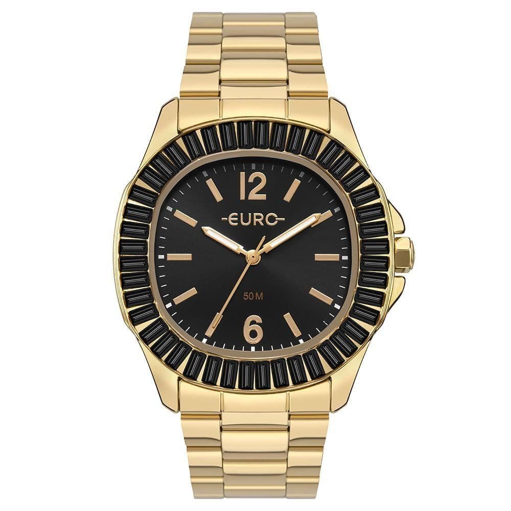 Relógio Euro Feminino Stones Dourado - Eu2035yxb-4p Eu2035yxb-4p