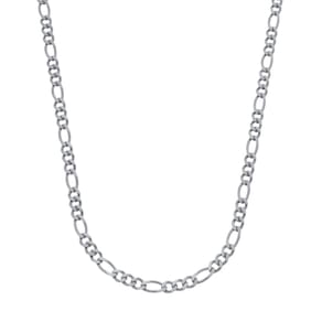 Corrente Prateada Masculina Elo 3 Por 1 - 4Mm