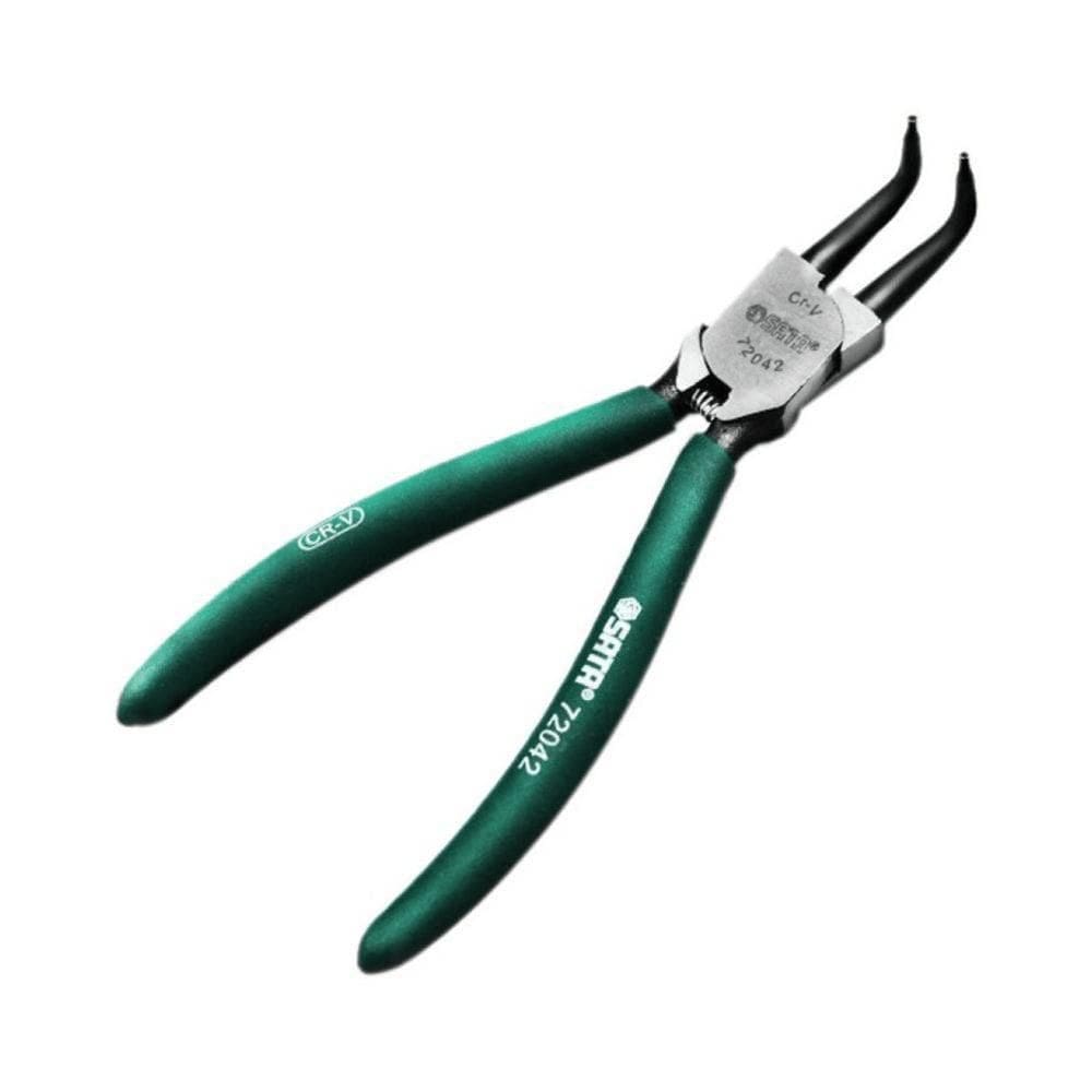 Alicate Anéis Internos Bico Curvo 7 Sata Aço