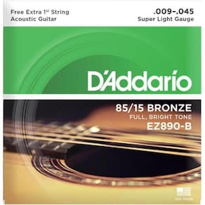 Encordoamento Violão Aço .009-.045 85/15 Bronze Ez890-B D
