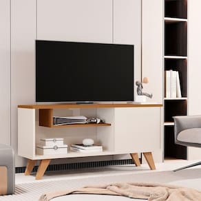 Rack Para Sala Bancada Aparador Heitor Off White Ypê