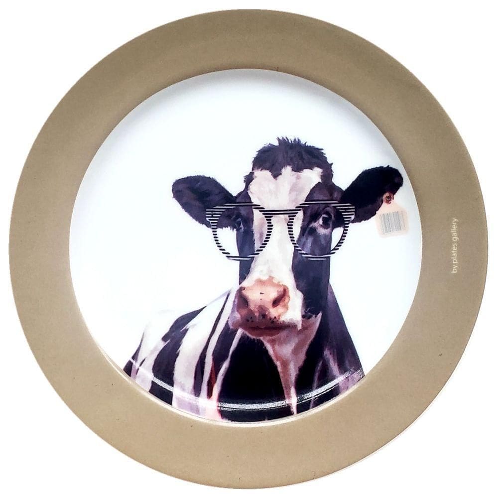 Prato De Porcelana Vaca Fafá - 20 Cm
