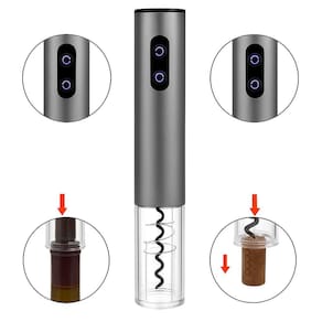 Abridor De Vinho Elétrico Kit Luxo Para Adegas