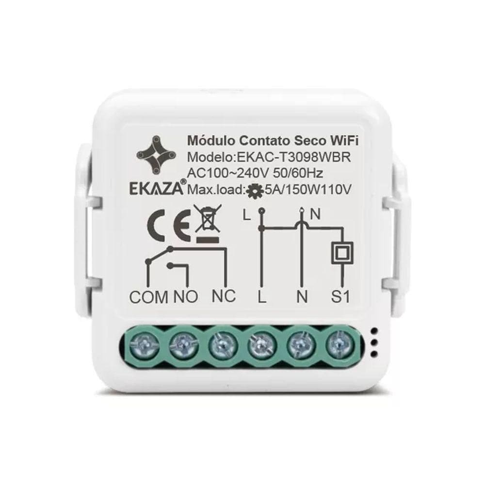 Mini Módulo Contato Seco Dc Ekac-T3098Wb Ekaza Novo