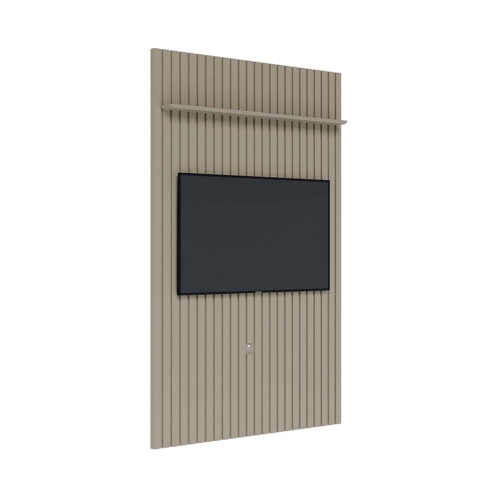 Painel para TV Ripado Flow 1.4 Gianduia - MóveisAqui
