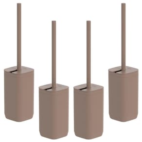 4x Escova de Vaso Sanitario Privada Banheiro OU Marrom