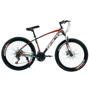 Bicicleta Aro 26 Alumínio Bike 21 Vel Freio A Disco Cinza E