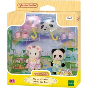 Sylvanian Families Jardim Da Infância Caminhando Na Chuva