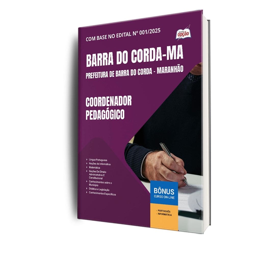 Apostila Prefeitura Barra Do Corda Ma 2025 Coordenador