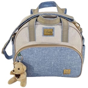 Bolsa Bebe Maternidade Média Jeans Enxoval Miellu