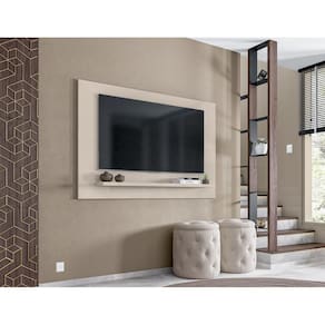 Painel Topázio 1.35 com prateleira P/ TVs ate 60`` Cedro