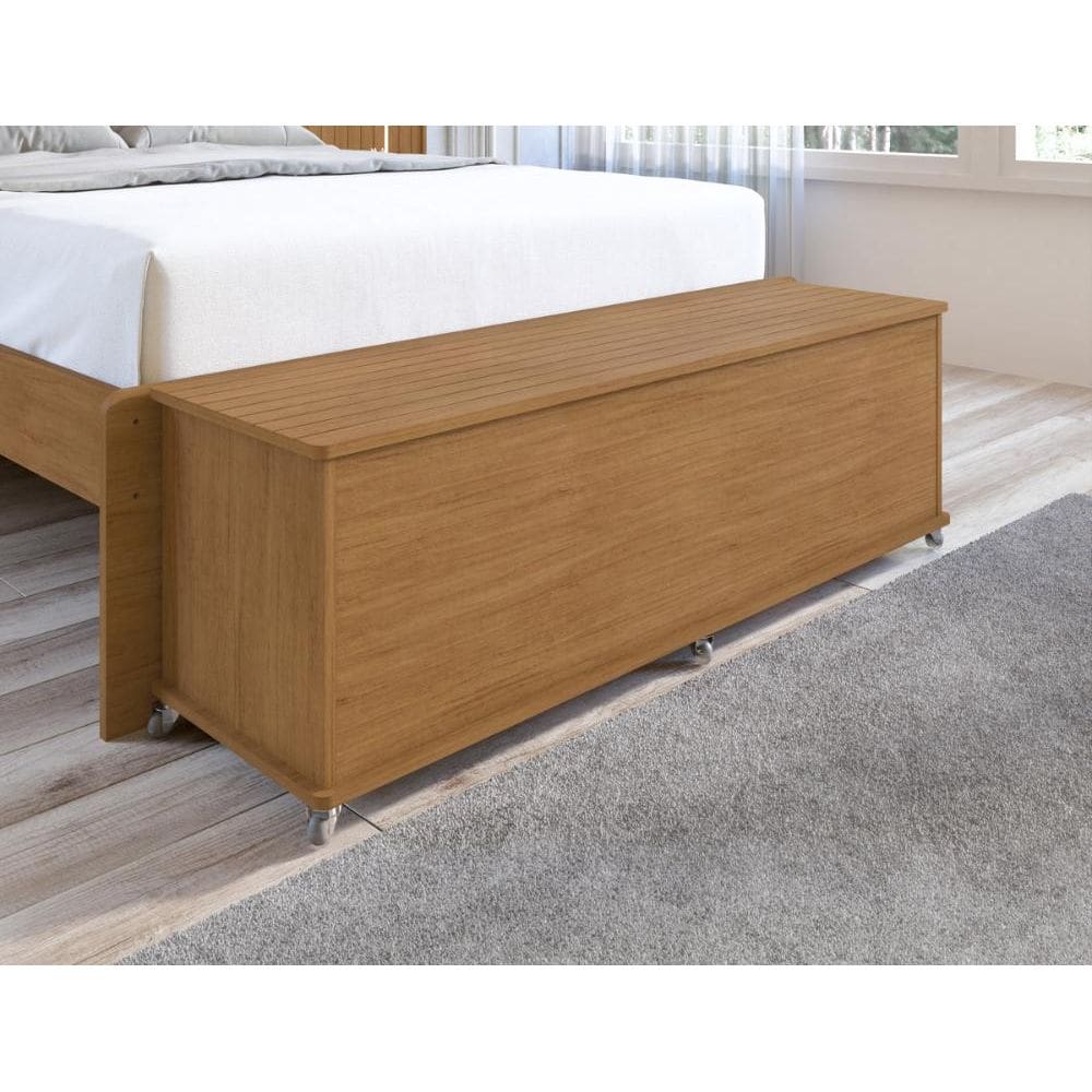 Baú Banco Elena Porta Itens Cedro