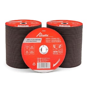 Kit Disco De Corte 7`` X 3,2Mm X 7/8`` Com 100 Unid Onsite