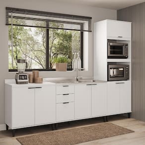 Conjunto Balcões Miami Sunset Carraro Branco