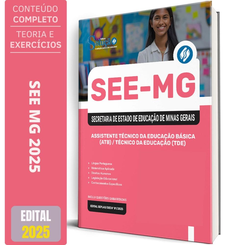 Apostila See-Mg 2025 Assistente Técnico Da Educação Básica